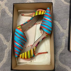 J Crew Fabric D’Orsay Pumps